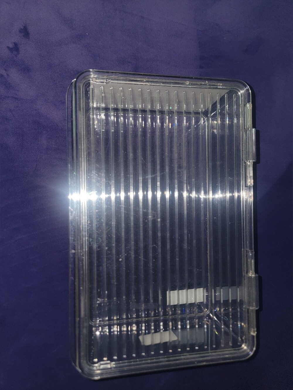 Stackable Plastic Box with hinged Lid - Picture 3 of 5